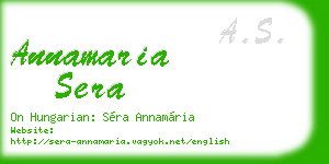 annamaria sera business card