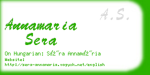 annamaria sera business card